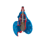 Válvula de Compuerta Elástica Junta Rápida en Hierro Dúctil PN16