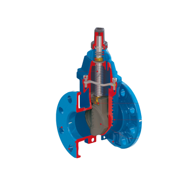Válvula de Compuerta Elástica Junta Rápida en Hierro Dúctil PN16