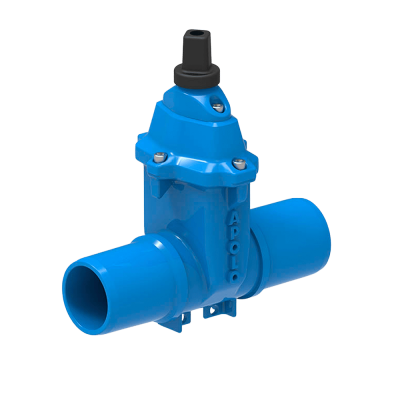 Válvula de Compuerta Elástica Extremos Lisos en Hierro Dúctil